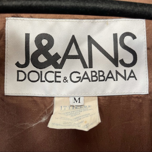 J&ANS Dolce & Gabbana Brown Coat Women’s size Medium made in Italy - Picture 11 of 17